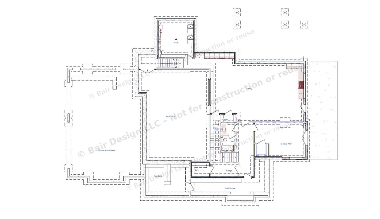 Lazy Acres basement floor plan overview, 2021 Top of Utah Parade of Homes