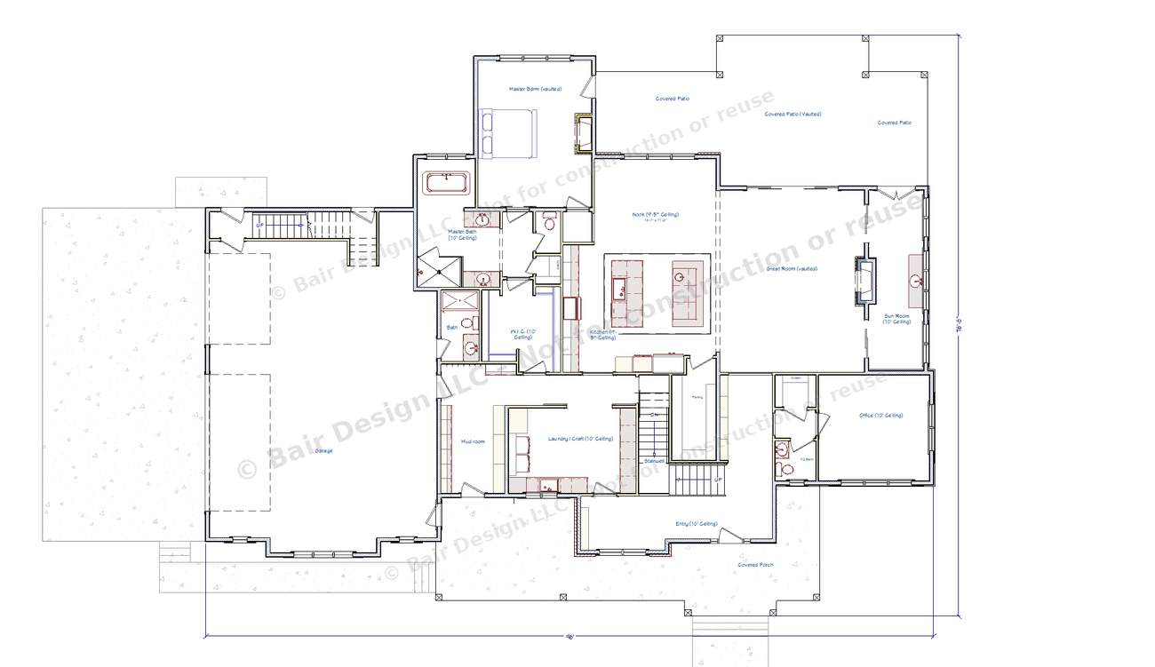 Lazy Acres main floor plan overview, 2021 Top of Utah Parade of Homes