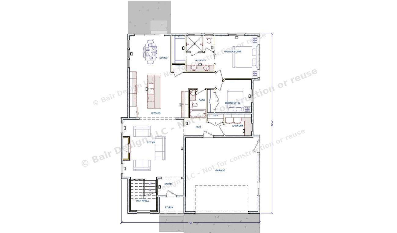 The Lucy main floor plan overview, 2025 Top of Utah Parade of Homes