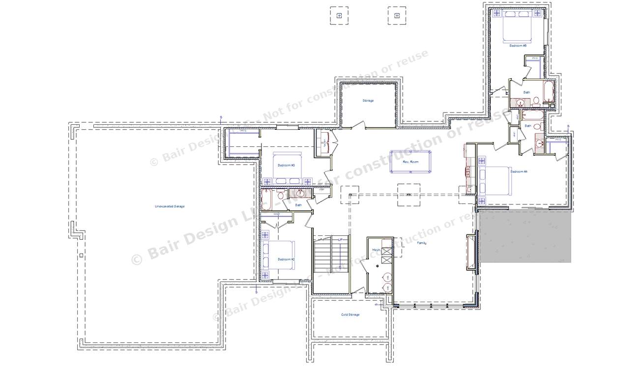 Valley View Estate basement floor plan overview, 2023 Top of Utah Parade of Homes